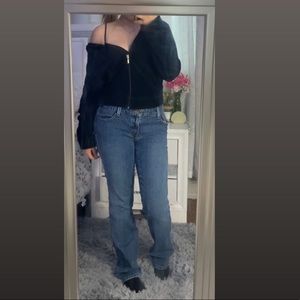 used black velvet sweater!! super cute